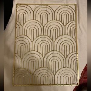 Gold rainbow wire decor